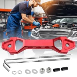 200/250mm Battery Tie Down Bracket Aluminum Car Accessories Space-Saving Battery Trays Automotive Replacement Mount for Vehicles