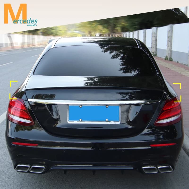MagicKit Rear Trunk Spoiler Wing for 2016 2017 2018 2019 Mercedes Benz E-Class W213 4Door Saloon AMG Style Bodykits Tuning