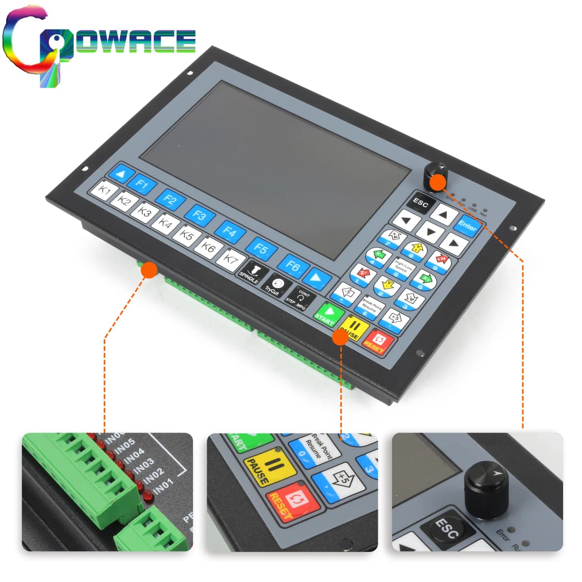 [EU] DDCS EXPERT 4 / 5 Axis Offline Independent Motion CNC Controller PLC 1000Khz 24VDC for CNC Milling Machines
