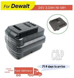 C&P For Dewalt 24V Battery Pin 3.0AH Ni-MH Replace Original Battery DE0240 DE0240-XJ DE0241 DE0243 DE0243-XJ DW0240 DW0242