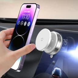 Magnetic Vacuum Suction Cup Car Phone Stand Universal GPS Navigation Stand Car Mobile Phone Holder for Car Gym Mirror Shower