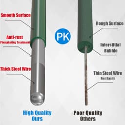 DayPlus PVC Wire Mesh, Galvanized Steel Green Coating Metal Wire Mesh for Chicken Coop Barrier Poultry Enclosures Garden Fence
