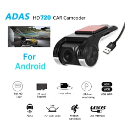 Podofo ADAS USB DVR Camera For Car DVD Android Player Dash Cam Suit for Full HD Head Unit Auto Audio