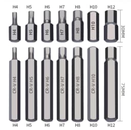 40PCS Hex Torx Star Spline Bit Socket Set 3/8"1/2" Drive Adapters Long Short Reach Allen Key with Red Case