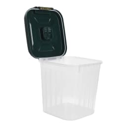 Voltsify Large Capacity Transparent Kitchen Organizer with Flip-Top Lid, Wide-Mouth Design for Rice, Flour, Grains & Dry Goods