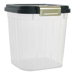 Voltsify Large Capacity Transparent Kitchen Organizer with Flip-Top Lid, Wide-Mouth Design for Rice, Flour, Grains & Dry Goods