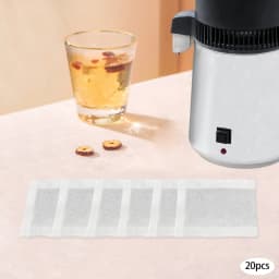 20 Pcs Activated Charcoal Water Filters, Activated Carbon Filter Sachets for Distiller, Distiller Replacement Bags, for Home