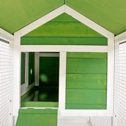 PawHut Rabbit Hutch Wood Bunny Cage for Outdoor Indoor w/ Pull Out Tray Ramp