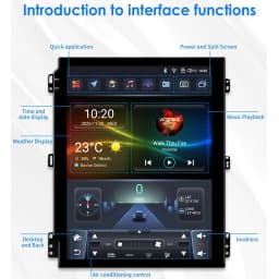 9.7 4G Wireless Carplay Android Auto Car Radio Multimedia for Toyota Fortuner / HILUX Revo 2015 - 2022 Video Player