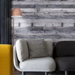 3D industrial style wood board wallpaper, thickened PVC self-adhesive simulation old wallpaper Home Decorative