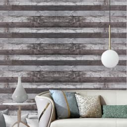 3D industrial style wood board wallpaper, thickened PVC self-adhesive simulation old wallpaper Home Decorative