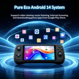 K59 Console Handheld Game Console 5.5-inch IPS HD Screen Smooth Gameplay Game Player Android14 Handheld Console 128G Boys Gifts
