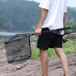 65-112cm Folding Fishing Brail Net Telescopic Fishing Landing Net Scoop Net