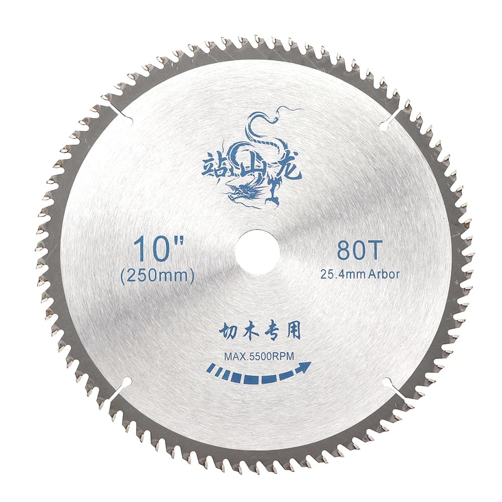 10 Inch Hard Alloy Circular Saw Blade 80T Woodworking Cutting Disc 1pc Cutting Blade Tool For Angle Grinder
