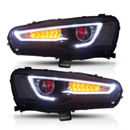 Vland 2008-2017 Mitsubishi Lancer Evo X Headlights With Dual Beam Projector