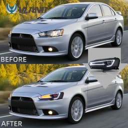 Vland 2008-2017 Mitsubishi Lancer Evo X Headlights With Dual Beam Projector