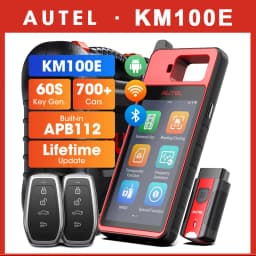 Autel MaxiIM KM100E KM100X Key Programmer Free Update Immobilizer Key Fob Programming Tool 60S Key Generation Transponder Chip