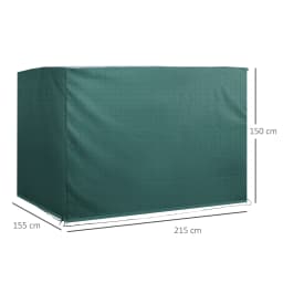 Outsunny Patio 3 Seater Swing Chair Bench Cover Outdoor Garden Furniture Rain Protection Cover Protector Waterproof Anti-UV