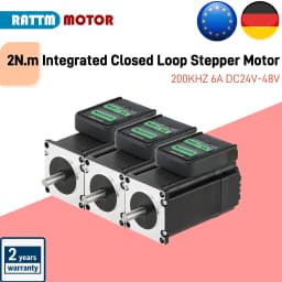 『EU Free Ship』Nema23 Servo Stepper Motor 2N.m Closed Loop Integrated Digital Hybrid 200KHZ 6A DC24V-48V Closed Loop Driver
