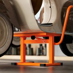 DURHAND 150KG Steel Motorcycle Lift Rubber Platform, Crank Lift Manual Repair Clean Hoist Table Assist Off-Road Dirt Bike