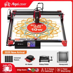 Algolaser DIY Kit MK2 5W/10W Laser Engraver Cutter With Touch Screen Wifi Offline APP Control 40*40cm Large Size Woodworking