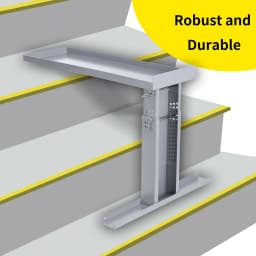 Ladder Support Stand Foldable Design Corrosion Resistance Non Slip Folding Ladder Extender For Indoor Outdoor 2 Foot Ladders