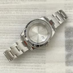 NH35 Watch Cases 36mm/39mm Stainless steel Oyster Bracelet Waterprpoof for NH35 NH36 movement 28.5mm Dial Datejust Watch Case