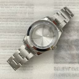 NH35 Watch Cases 36mm/39mm Stainless steel Oyster Bracelet Waterprpoof for NH35 NH36 movement 28.5mm Dial Datejust Watch Case