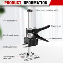 Labor Saving Arm Jack, Lightweight Hand Lifting Tool Jack Set with Height Adjustable,0-17cm Height Adjustable, 170kg Max Weight