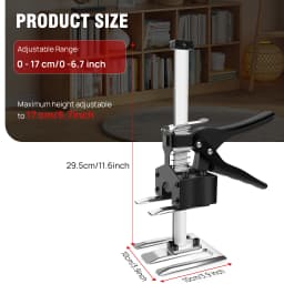 Labor Saving Arm Jack, Lightweight Hand Lifting Tool Jack Set with Height Adjustable,0-17cm Height Adjustable, 170kg Max Weight