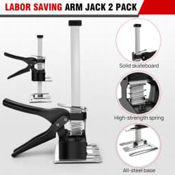Labor Saving Arm Jack, Lightweight Hand Lifting Tool Jack Set with Height Adjustable,0-17cm Height Adjustable, 170kg Max Weight