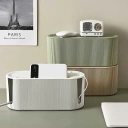 2024 Nordic Plug Board Storage Box Cable Wire Organizer Case Socket Wireless WiFi Router Bracelet Desktop Data Line Holder Shelf