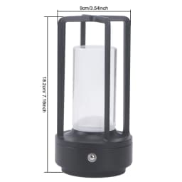 Night light black gold silver table lamp touch USB charging ambient light suitable for bedrooms living rooms