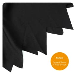 Ladies Gothic Mother Halloween Costume - Long Black Dress & Black Wig Fancy Dress Outfit for Women