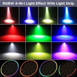 LeLeght 19x20w Moving Head Led RGBW 16/24 Channel 4 in 1 Stage Lights For DJ Light Christmas Bar Disco Party Halloween Deco