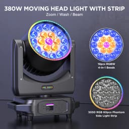 LeLeght 19x20w Moving Head Led RGBW 16/24 Channel 4 in 1 Stage Lights For DJ Light Christmas Bar Disco Party Halloween Deco