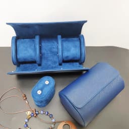 1/2/3 Slots Watch Roll Travel Case Chic Portable Vintage Leather Display Watch Storage Box with Slid in Out Watch Organizers Gif