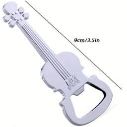Guitar Shape Zinc Alloy Bottle Opener - Perfect Gadget for Beer, Wine, and Juice - 1pc, Easy Bottle Opening