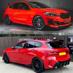 Magickit Rear Front Lip for F40 2019+ Sport 1 Series Rear Splitter Lip Rear Bumper Diffuser Lip Bumper Protection Body Kit