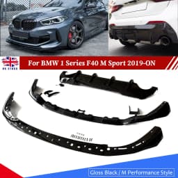 Magickit Rear Front Lip for F40 2019+ Sport 1 Series Rear Splitter Lip Rear Bumper Diffuser Lip Bumper Protection Body Kit