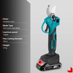 Brushless 30mm Electric Pruner Shear Electric Scissors Cordless Fruit Tree Bonsai Pruning Garden Tool For Makita 18V Battery Pin