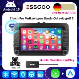 7/9" Android 15 Car Radio Wireless CarPlay Car Media Video RDS Airplay Android Auto Stereo Audio For VW/Seat/Skoda/Passat/Golf/