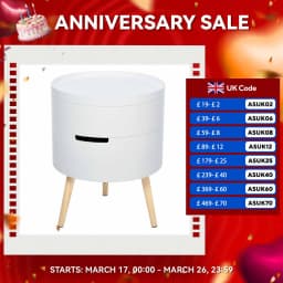 HOMCOM Side Coffee Table End Desk Night Stand Storage w/ Detachable Tray, White