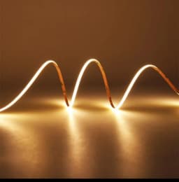 5m DC12V/24V 3mm Ultra Super Thin COB Led Strip Light 384 Led/M Dimmable Linear LED Tape Bar White Natural Warm Color