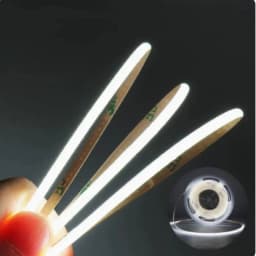 5m DC12V/24V 3mm Ultra Super Thin COB Led Strip Light 384 Led/M Dimmable Linear LED Tape Bar White Natural Warm Color