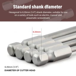 50 PC PH2 T10-30 & Impact Driver Screwdriver Bits Set Extra Long Torx Hex Spline Star Pozi Security