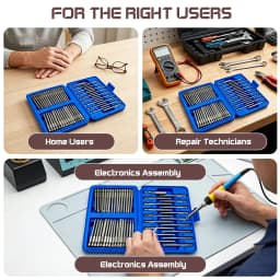 50 PC PH2 T10-30 & Impact Driver Screwdriver Bits Set Extra Long Torx Hex Spline Star Pozi Security