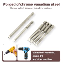 50 PC PH2 T10-30 & Impact Driver Screwdriver Bits Set Extra Long Torx Hex Spline Star Pozi Security