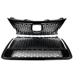 Glossy Black F-Sport Style Front Bumper Upper & Lower Grille For Lexus CT200h 2014-2017 Front Radiator Mesh Grills Magickit