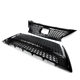 Glossy Black F-Sport Style Front Bumper Upper & Lower Grille For Lexus CT200h 2014-2017 Front Radiator Mesh Grills Magickit